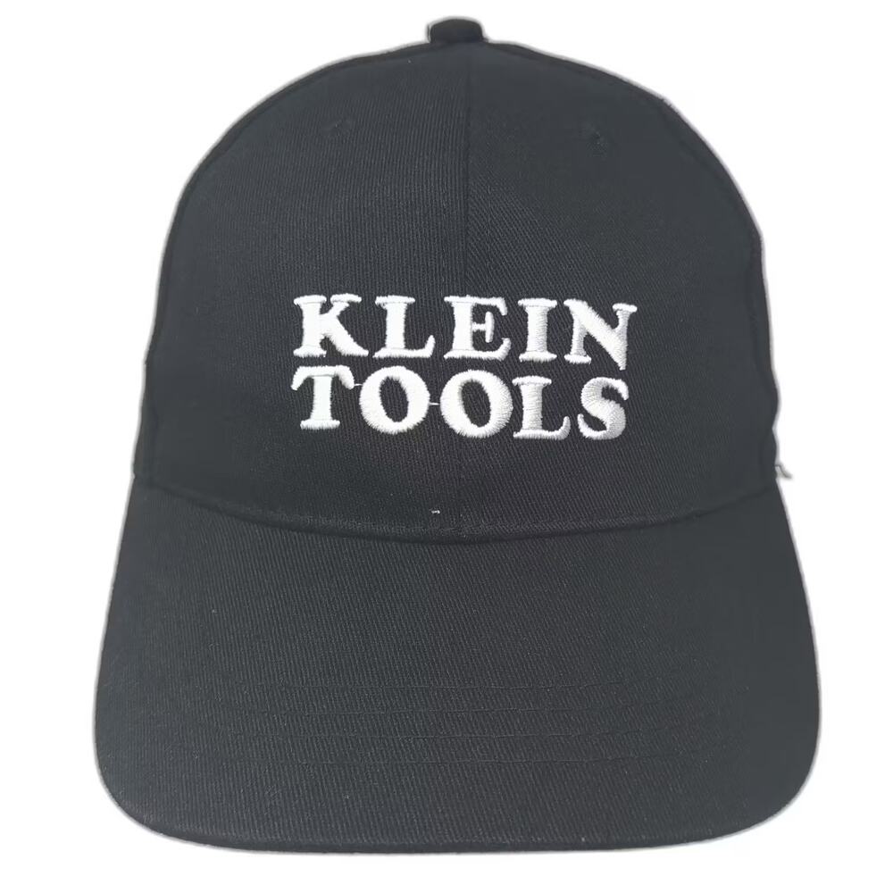 Klein Tools Lowe's Pro Logo Embroidered Baseball Cap Black White Strapback OSFA